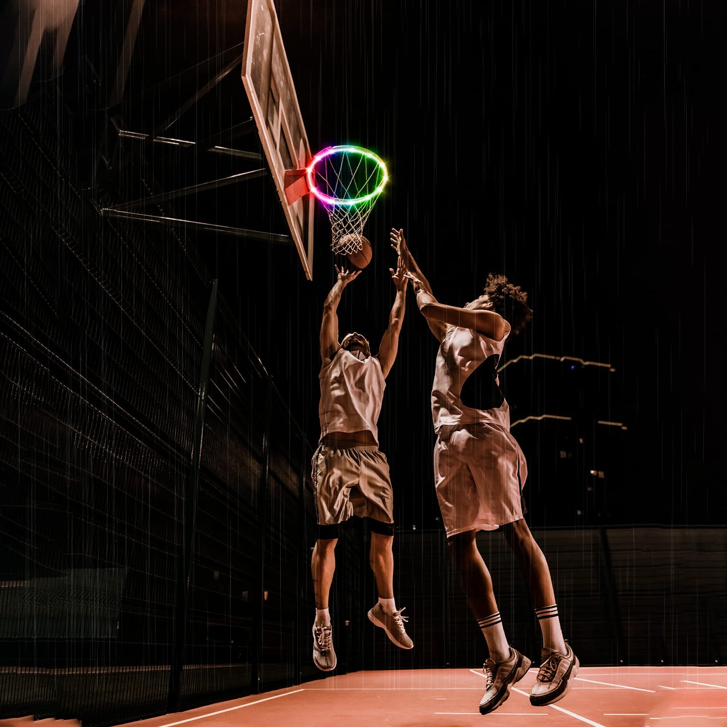 Ajerg LED Basketball Hoop Lights, Waterproof Basketball Rim Light