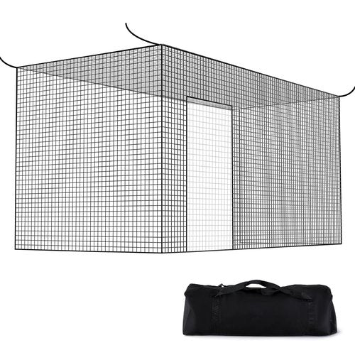 Miveda 20' x 10' x 10' Baseball Batting Cage Net, Batting Practice Net Pitching Cage, Portable Tote Bag Design, Softball Cage for Backyard Outdoor Pitching Practice Sports, Only Net Not Include Frame