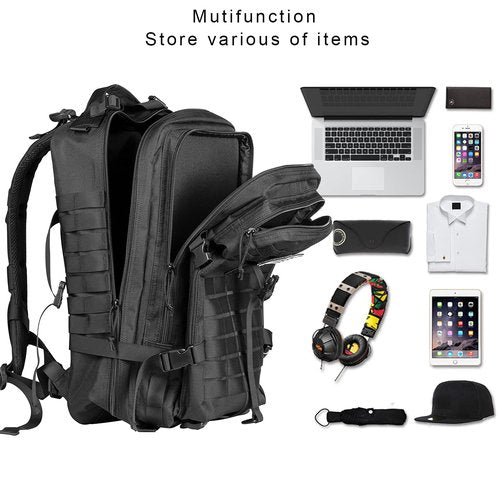 Himal Outdoors Military Tactical Backpack - Large Army 3 Day Assault Pack Molle Bag Rucksack,40L