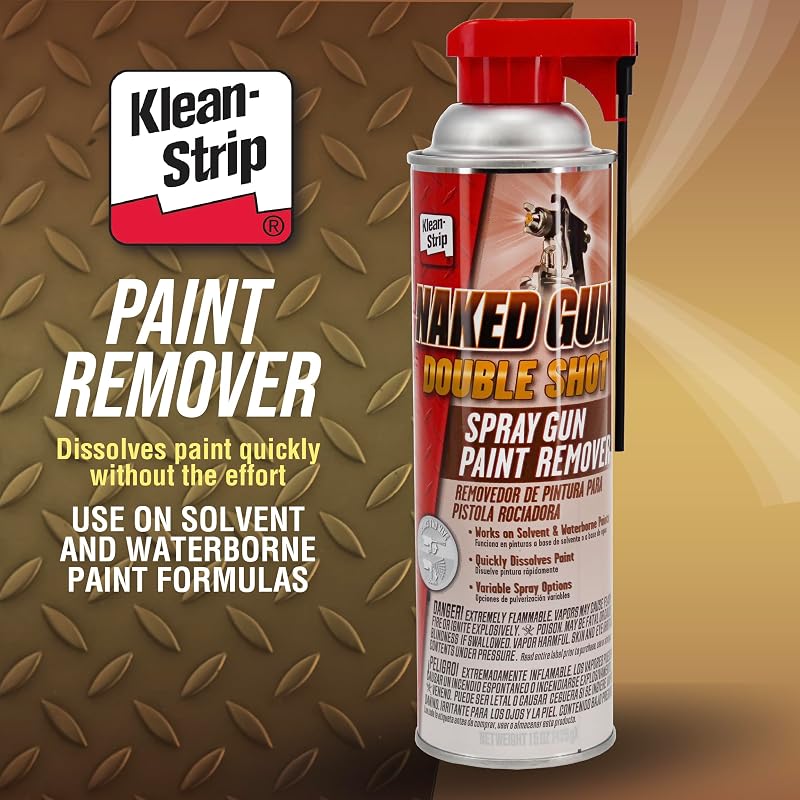 Naked Gun Paint Remover Spray for Spray Guns - 15 oz Aerosol with Extension Tube