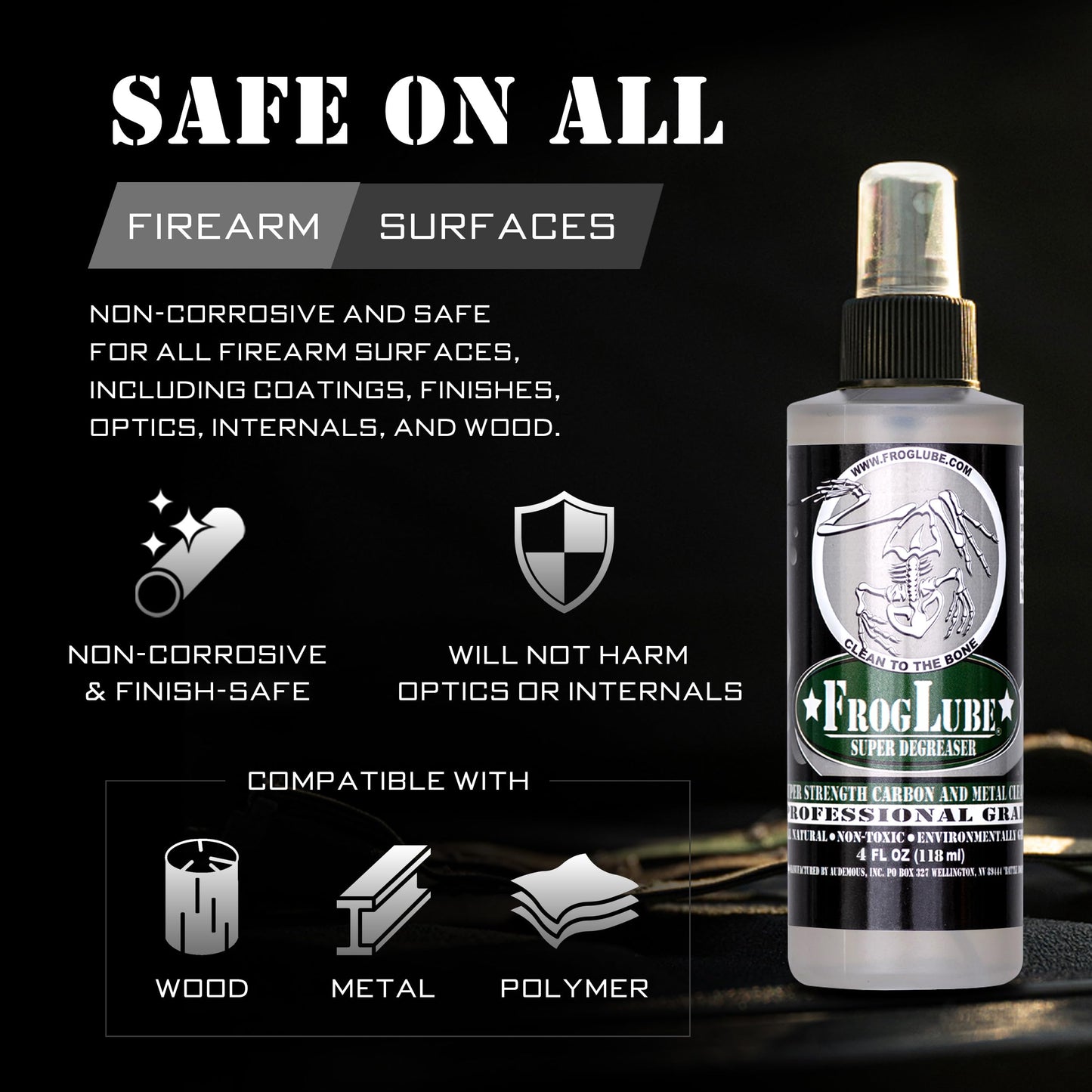 Frog Lube 15216 Super Degreaser Bottle, 4 oz.