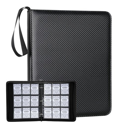 Premium 9-Black Pocket Card Binder – 720 Collection Binder Folder Card Album Card Holder Fit for MTG Football Play Cards (Black, 9 Pocket)