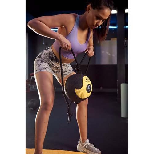 AEROMATS Power Rope Medicine Ball in Red