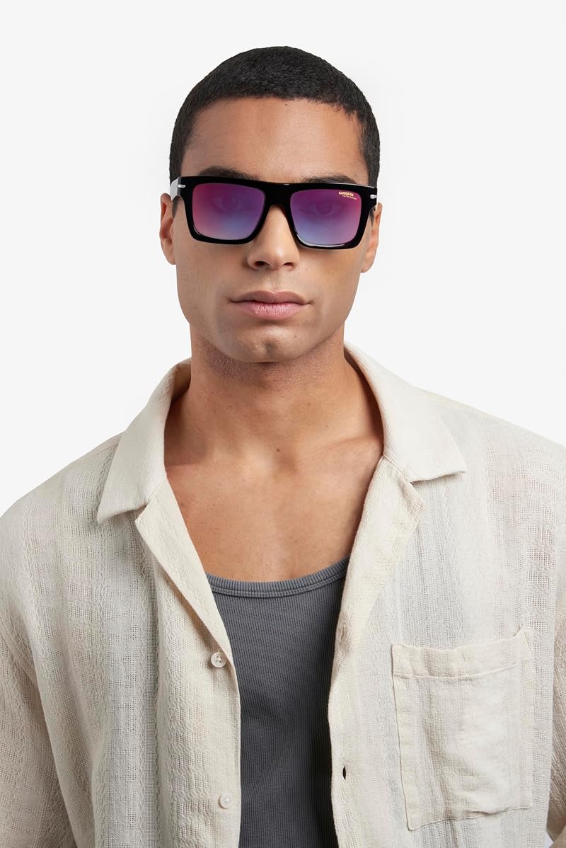 Carrera Unisex Sunglasses – Festival Edition Black/Blue Shaded Red+Blue Shaded Red