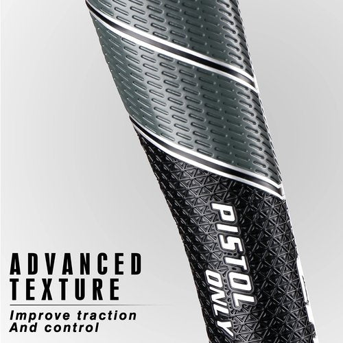 CHAMPKEY Premium Pistol Golf Putter Grip | Lightweight and Comfortable Golf Grips | Advanced Texture Control and High Feedback Golf Putter Grips(Gray, Midsize)