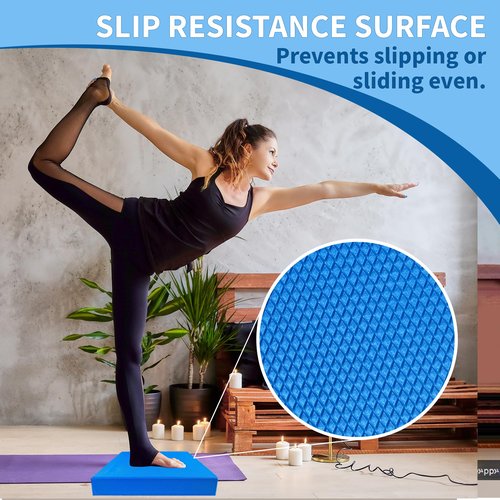 OiZenhio Professional Foam Balance Pad, Large Balance Pads for Physical Therapy, Foam Balance Board for Rehabilitation Stability Workout Knee and Ankle Exercise Strength Training