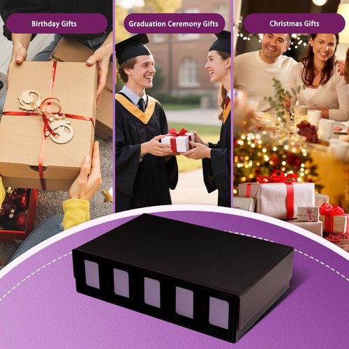 Mosa bear Card Storage Box with Commander Display 5-Row Deck Case with Removable Lid 3900+ Card Deck Box for MTG TCG Sports Card, 5 Toploaders, 5 Stoppers, 30 Dividers,1 Dice Tray