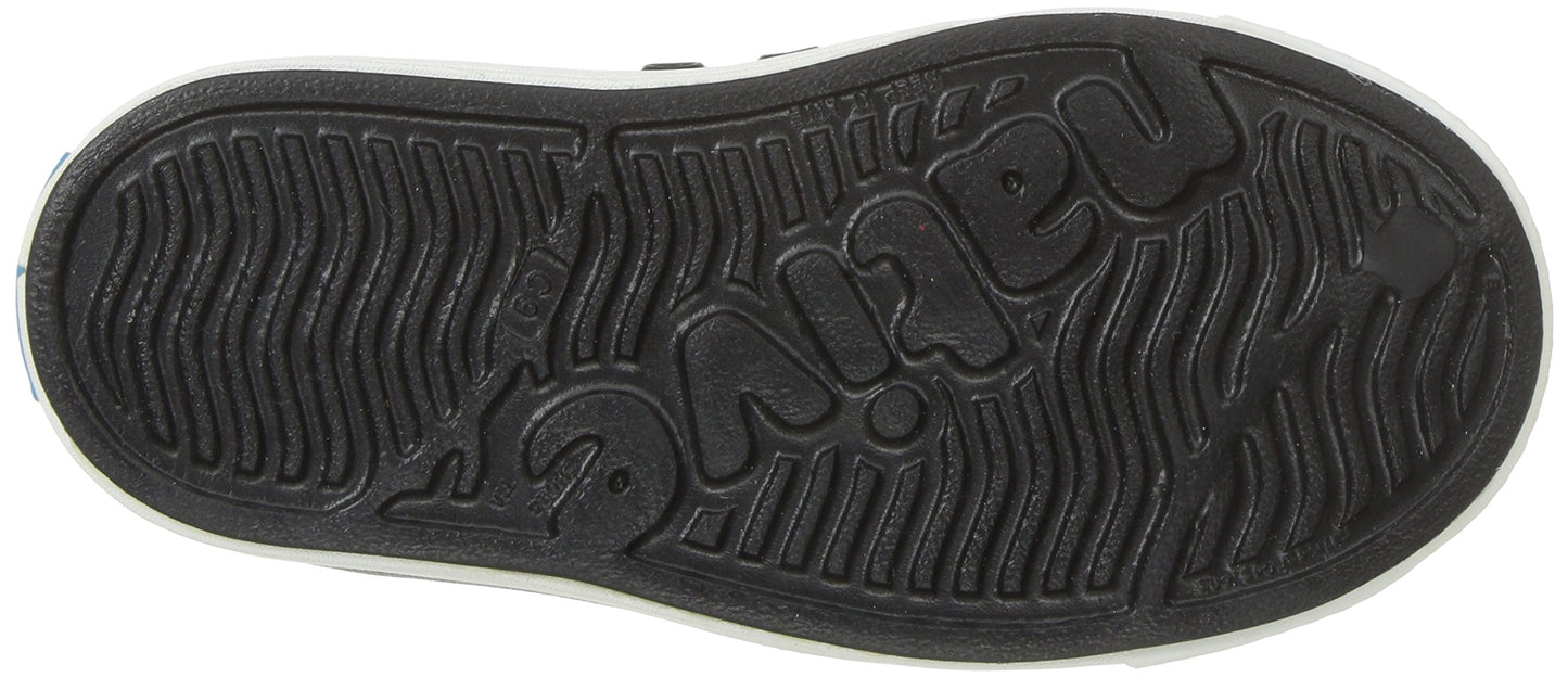 Native Shoes Unisex-Kids Jefferson Sneakers, Jiffy Black/Shell White, 10 Toddler