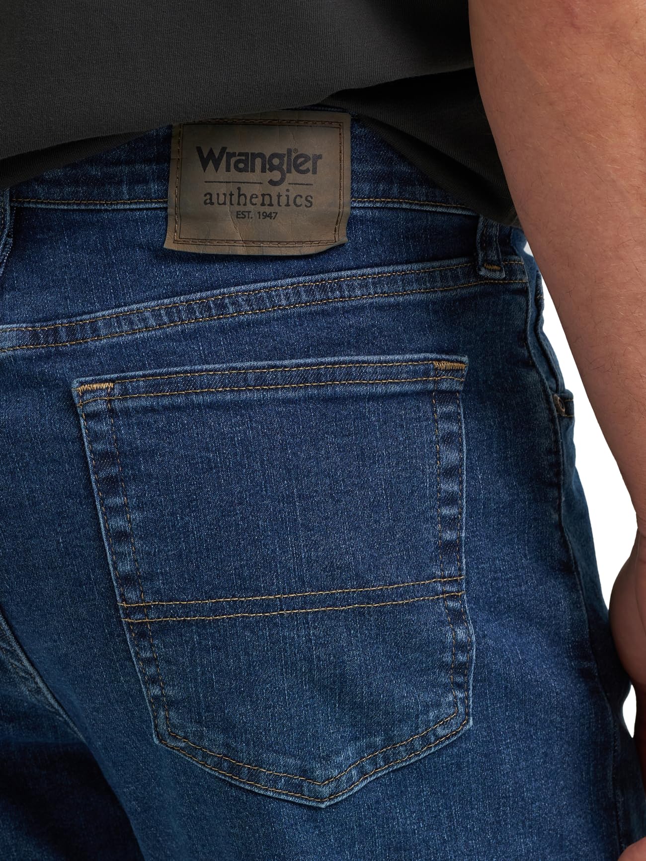 Regular Fit Comfort Flex Waist Jean, Dark Stonewash, 38W x 30L