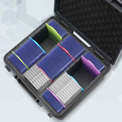 ZENACCE Waterproof Toploader Storage Box for 360 3" x 4" 35PT Rigid Card Holder, Storage Hard Case Holds 80 ONE Touch Magnetic Card