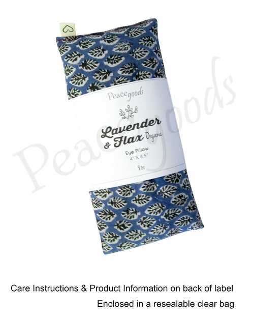 Peacegoods Scented Lavender Eye Pillow - 4 x 8.5 Soft & Soothing Cotton - Weighted Warming use for Yoga Massage Sleep Relaxation - Naturally Calming Colors - Made in USA - purple lilac