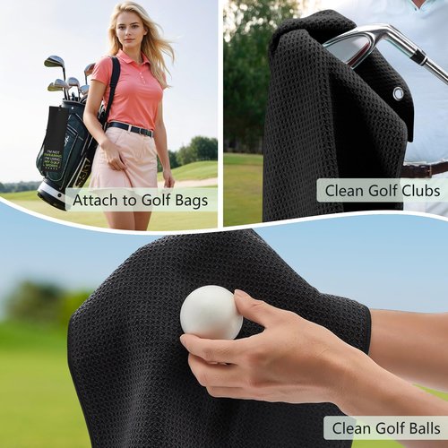 PIUFAM Embroidered Golf Towel, I'm Not Swearing I'm Using My Golf Words Funny Golf Towel, Golf Accessories for Men, Golf Gift for Men, Gift for Dad Grandpa Golf Lover Golf Fan Birthday Father's Day