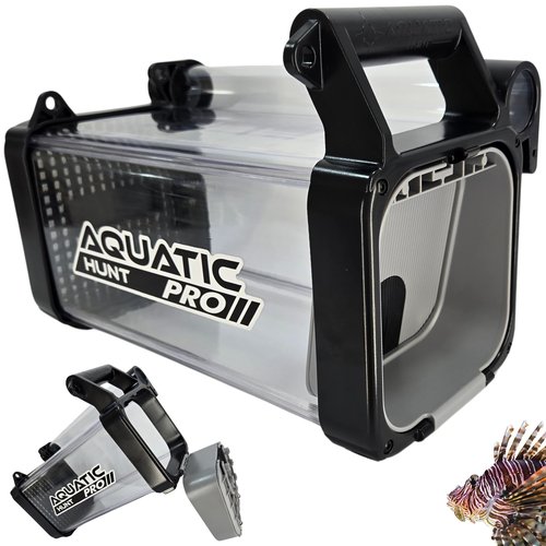 Aquatic Hunt Pro Lionfish Locker High-Capacity Lionfish Containment Unit for Divers | Fast Drainage, Spear/Snare Storage