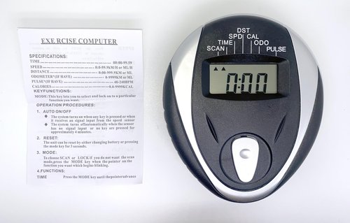 Replacement Speedometer & Heart Rate Monitor for Stationary Exercise Bikes – Compatible with 3.5mm Jack (1/8" TS Sleeve Cable)