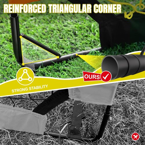 Soccer Goals for Backyard Set, Portable Kids Toddler Soccer Net 6' x 4', Pop Up Soccer Goal Soccer Training Equipment with Size 4 Soccer Ball, Carry Bag, Games, Sports, Outdoor Play, Youth