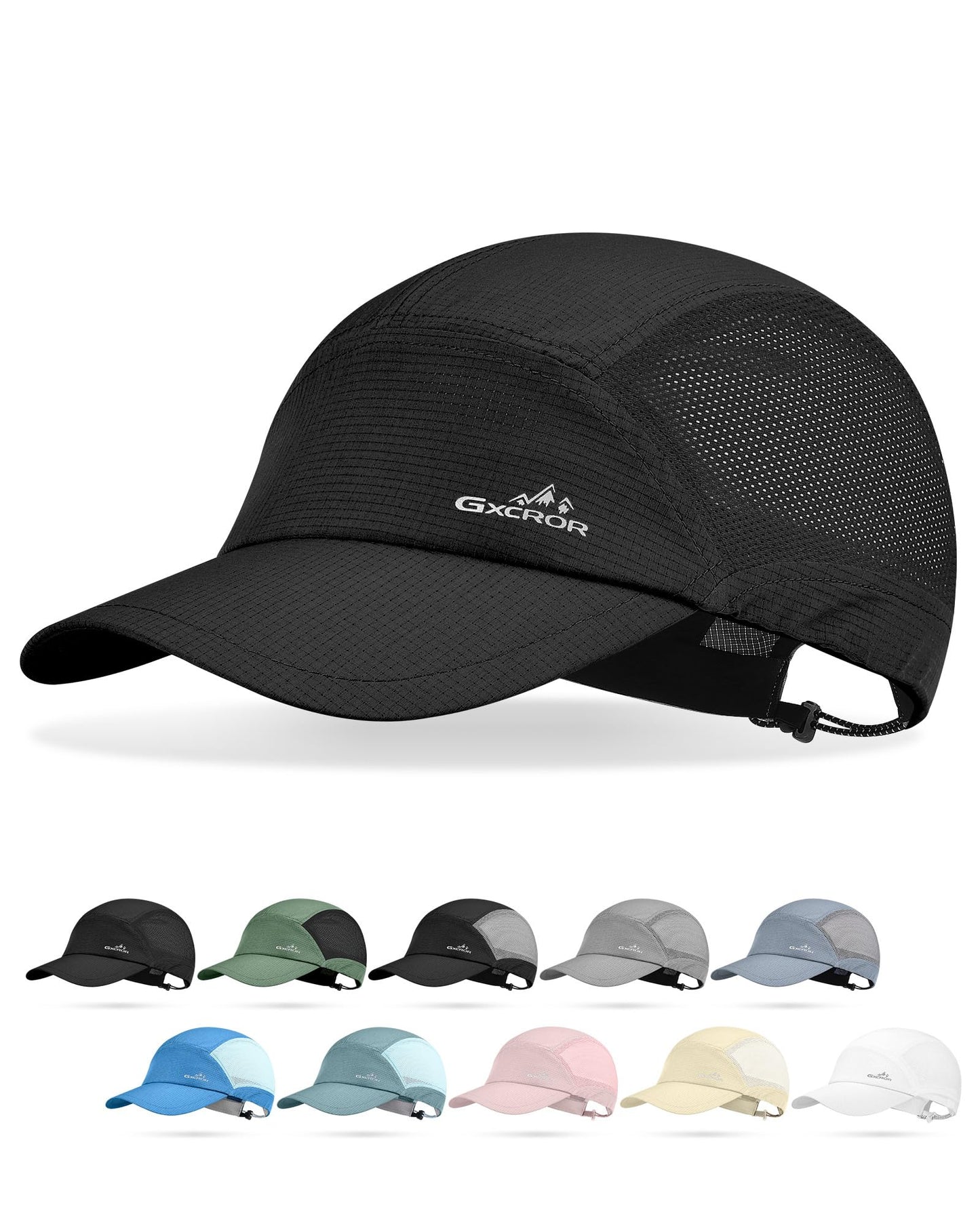GXCROR Performance Baseball Cap for Men & Women - UPF 50+ Running Hat, Lightweight Quick-Dry Sports Hat for Golf, Hiking, Gym