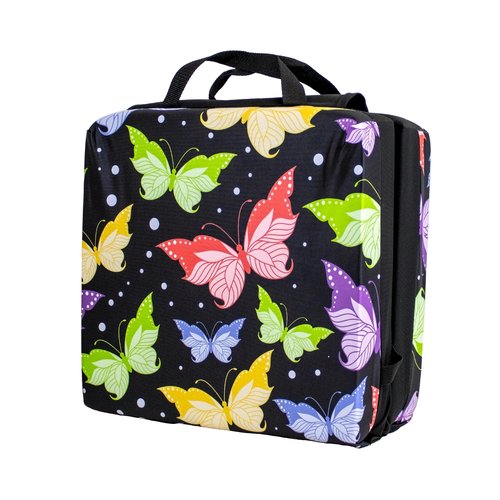 Butterfly Black Pattern Double Cushion for Relief During Bingo