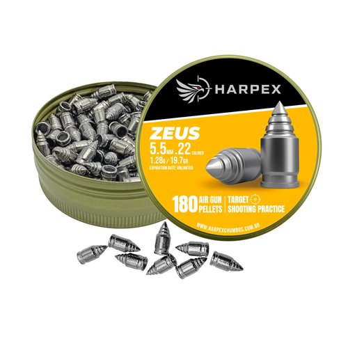 Zeus Airgun Pellets .22 Caliber 21.9gr(1.42g) Pointed - 180ct
