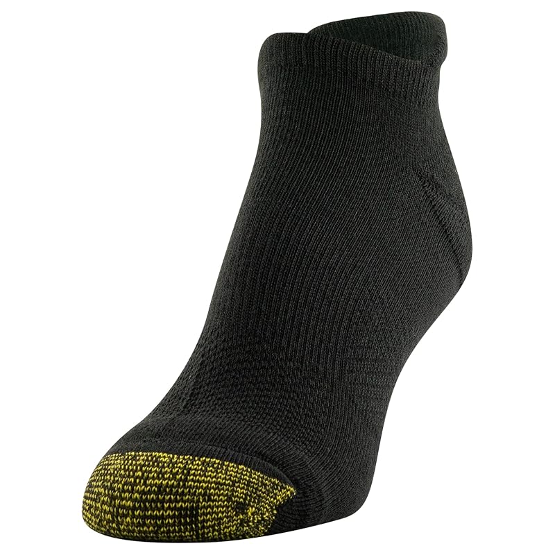 Goldtoe Vacay Cushion Tab Socks 6-Pair Pack - Black, Medium