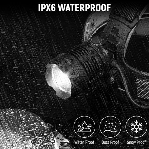Vinderfine Headlamp Rechargeable 2 Pack, Bright LED Headlamp for Adults, 135° Adjustable, 3 Modes, IPX6 Waterproof Head Lamp for Outdoor Camping Climbing Hiking