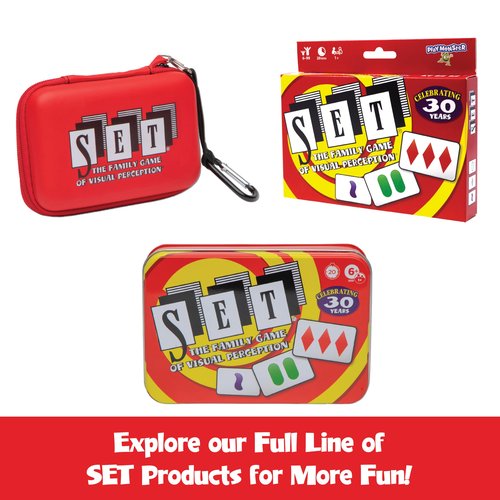 SET Enterprises SET - The Family Card Game of Visual Perception - Race to Find The Matches, For Ages 8+,81 Cards, Rules included