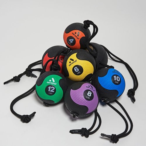 AEROMATS Power Rope Medicine Ball in Red