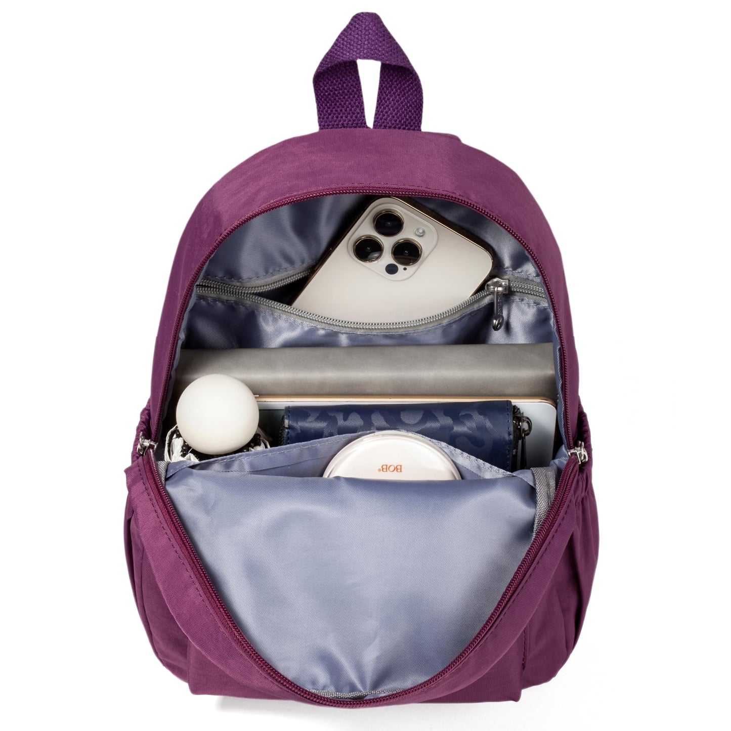 AOTIAN Mini Lightweight 11.8 Inch Backpack Durable Travel Hiking Women and Girls Small Daypack, 7 Liters Purple