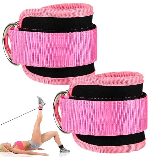 Ankle Straps for Cable Machines Cable Kick Back Ankle Straps Kickback Ankle Strap Ankle Resistance Bands Glute Kickback Ankle Strap for Glute Workouts Leg Extensions Gym