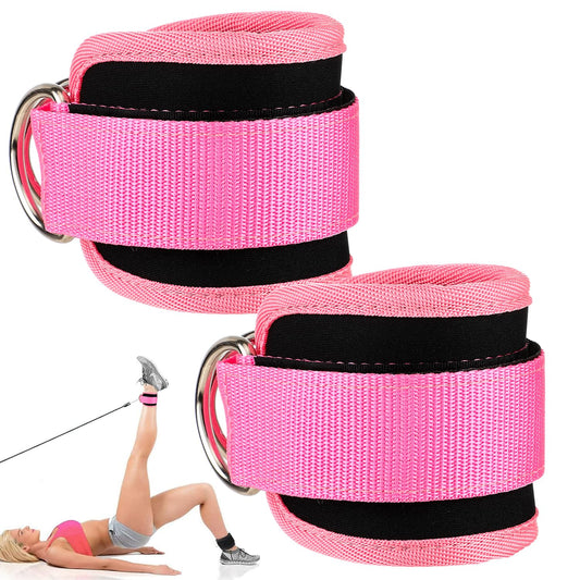 Ankle Straps for Cable Machines Cable Kick Back Ankle Straps Kickback Ankle Strap Ankle Resistance Bands Glute Kickback Ankle Strap for Glute Workouts Leg Extensions Gym