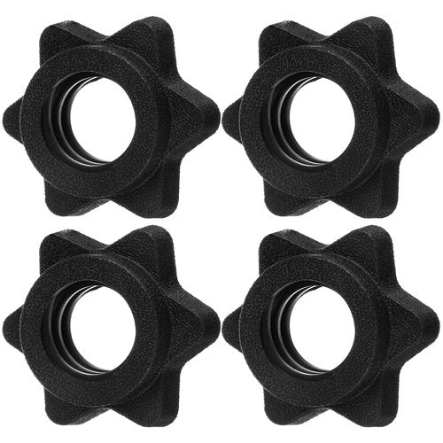 4PCS Dumbbell Collars 1" Barbell Collar Clamps Hex Nut Barbell Clips for Dumbbells, Spinlock Weight Bar Clamps for 1 Inch Standard Barbells Bars Sports Weight Lifting Fitness for Bars at Home or Gym