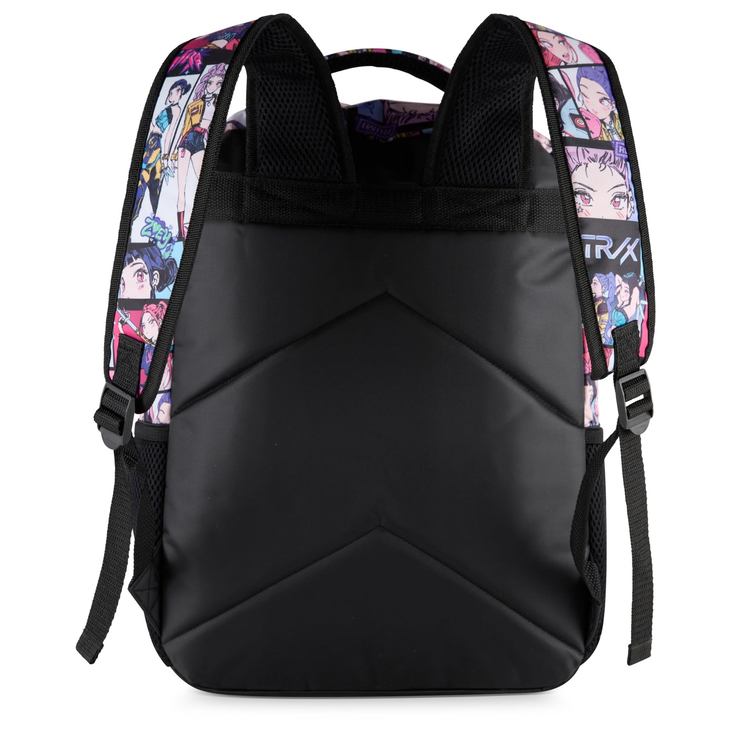 AI ACCESSORY INNOVATIONS K-Pop Demon Hunters Huntrix 16” Backpack for Girls, Featuring an AOP of Rumi, Zoey, Mira, Allover Print
