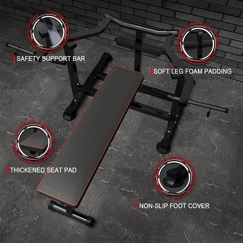 Oneofics Chest Bench Press Machine, Home Gym Workout Bench Equipment with Independent Converging Arms, Adjustable Flat Incline Bench for Chest, AB Workouts, Shoulder