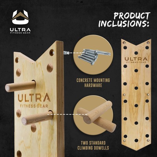 Climbing Pegboard 51 Inch, Hold Cross Training Exercise Equipment, Wall Ladder Fitness, Agility Muscle Strength