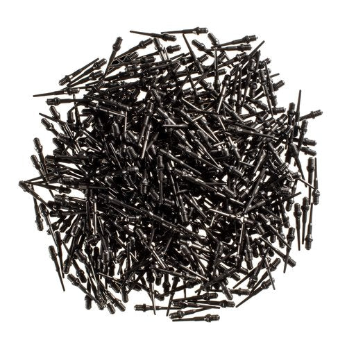 Viper Dart Accessory: Tufflex II 2BA Thread Soft Tip Dart Points, Black, 500 Pack