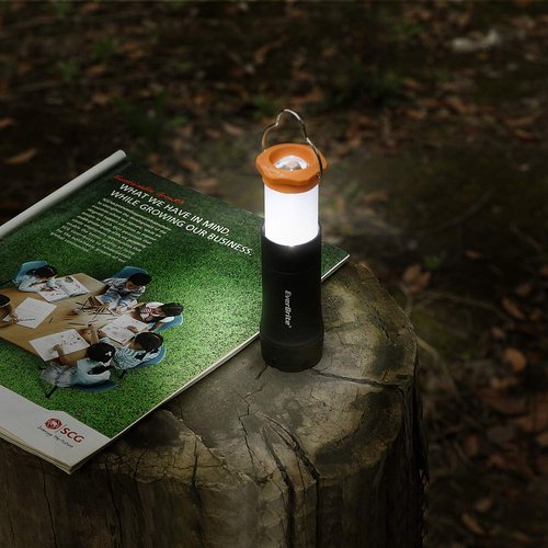 EverBrite 2-in-1 Mini Lanterns and Flashlights with 3 Modes, 2 Pack Portable Outdoor LED Zoomable Torches, Camping Essentials for Hurricane, Hiking, Night Walking, Emergency
