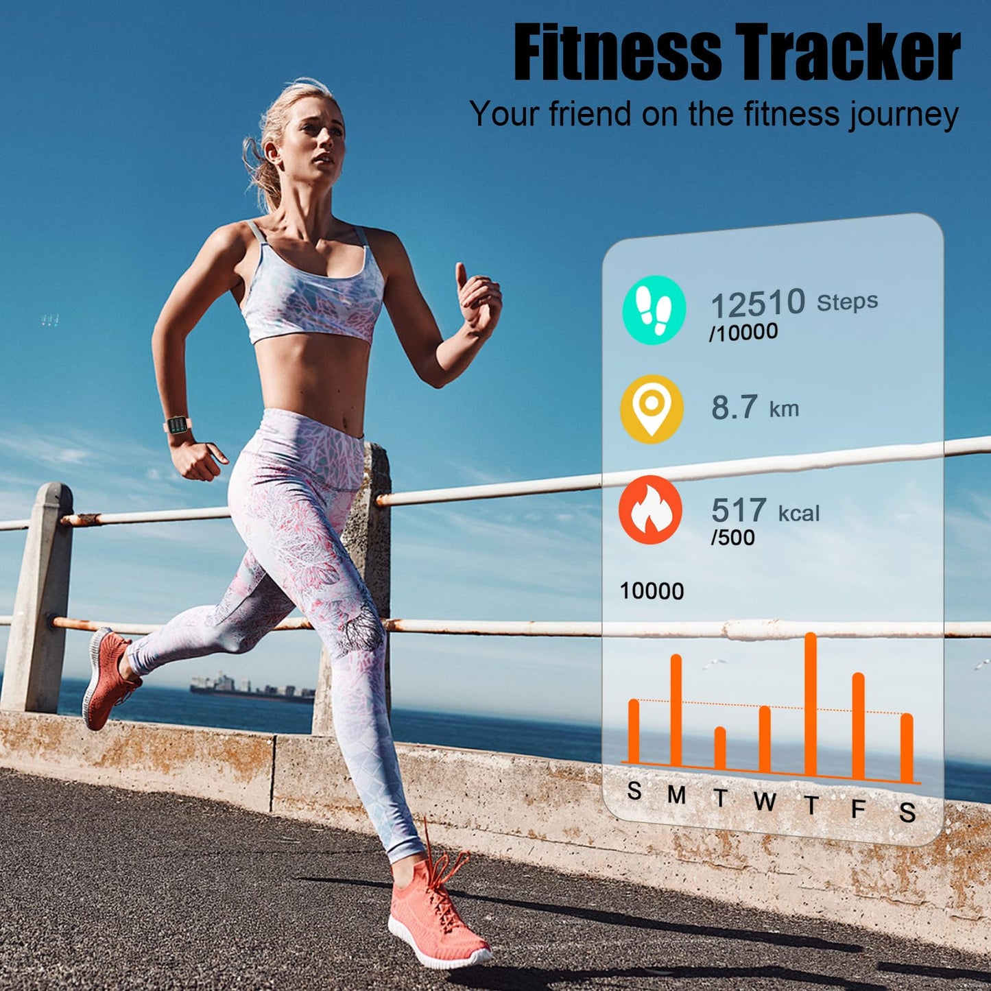 Smart Watch for Men Women, 2026 Release (Answer/Make Call) 1.96" HD Fitness Tracker Running Watch,IP68 Waterproof, Pedometer,Step/Sleep/Heart Rate Monitor,110+ Sport Mode Smartwatch for Android,Pink