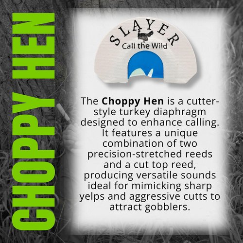 Slayer Calls Call The Wild Choppy Hen Turkey Diaphragm