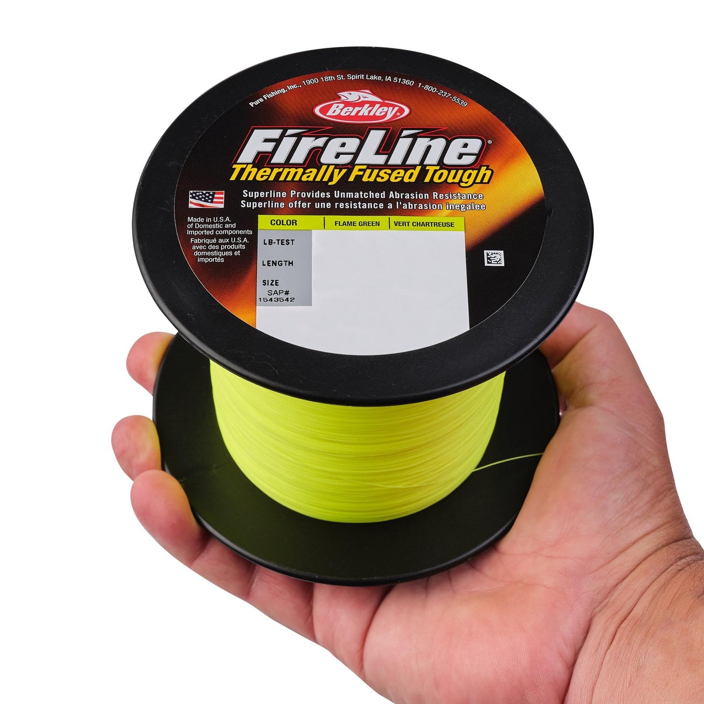 Berkley FireLine® Superline, Crystal, 20lb | 9kg, 1500yd | 1371m Fishing Line, Suitable for Freshwater Environments