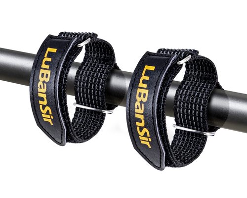 LuBanSir Shovel Mount for Roof Rack, 12 Inches Adjustable Hook and Loop Mount Holder Straps for Cars Trucks Tractors Trailers (4 Pack)