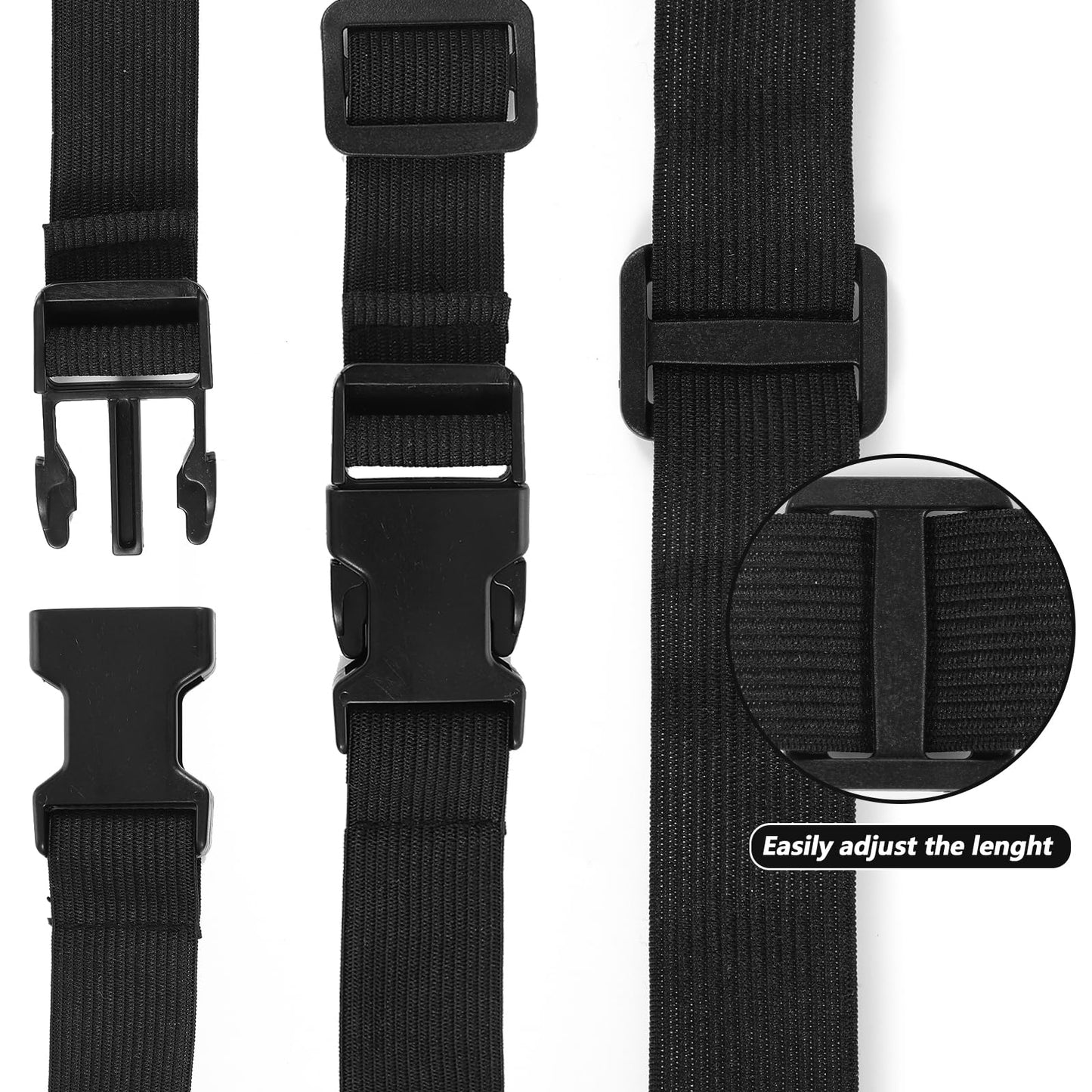 2Pcs Race Bib Belt with Adjustable Elastic Strap, Sport Race Number Belt for Running for Women Men, Elastic Comfortable Running Belts for Marathons and Racings, Riding Runnings Cycling Triathlon