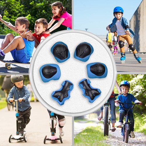 Knee Pads for Kids Knee Pads and Elbow Pads Toddler Protective Gear Set Kids Elbow Pads and Knee Pads for Girls Boys with Wrist Guards 3 in 1 for Skating Cycling Bike Rollerblading Scooter