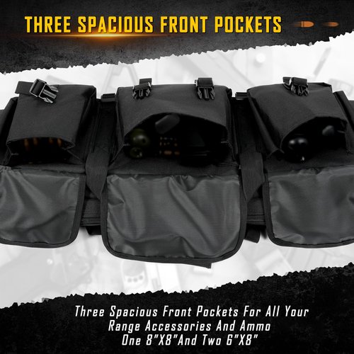 DULCE DOM 36 inch Double Rifle Case Soft Bag Gun Case, Perfect for Rifle Pistol Firearm Storage and Transportation, All Around Shooting Range Tactical Rifle Backpack, Indoor Outdoor