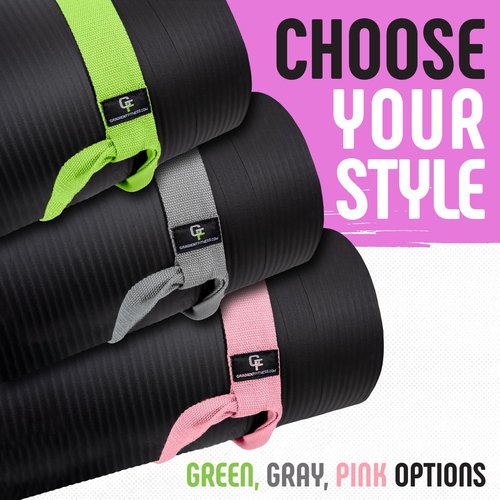 Gradient Fitness Premium Cotton Yoga Mat Strap (Pink, Soft)