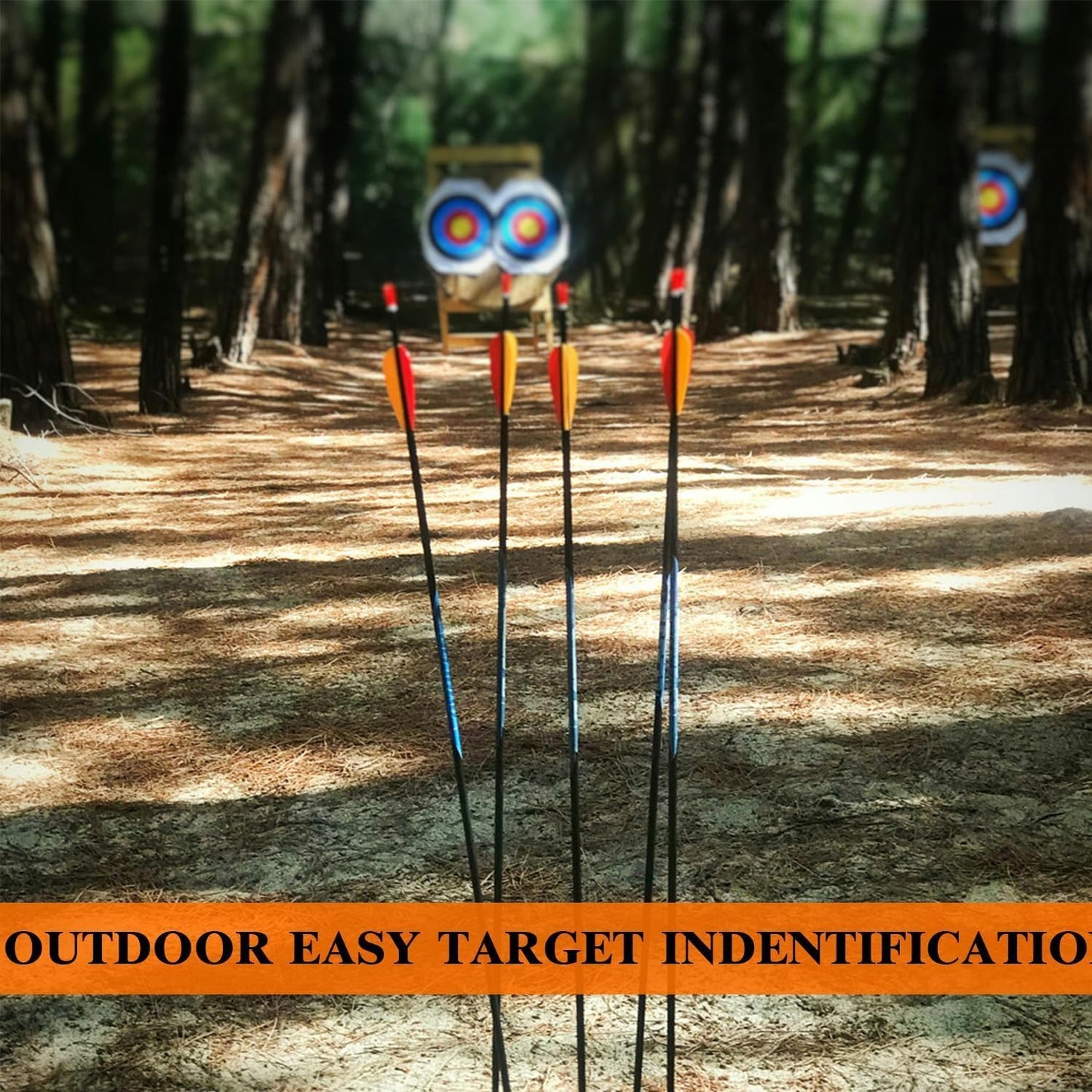 20PCS Archery Target, Archery Targets, Hunting Targets & Accessories, 16X16in - 10 Ring Bow and Arrow Targets(Standard Archery,with 1 Pen&4 pins)