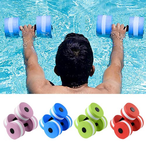 loyliawa Water Weights Aquatics Exercise Dumbbells Water Dumbbell High Density EVA Foam Pool Weight Men Women Water Aerobic Weight Loss Floating Exercise Dumbbell Aquas Fitness Barbell Workout Equipm