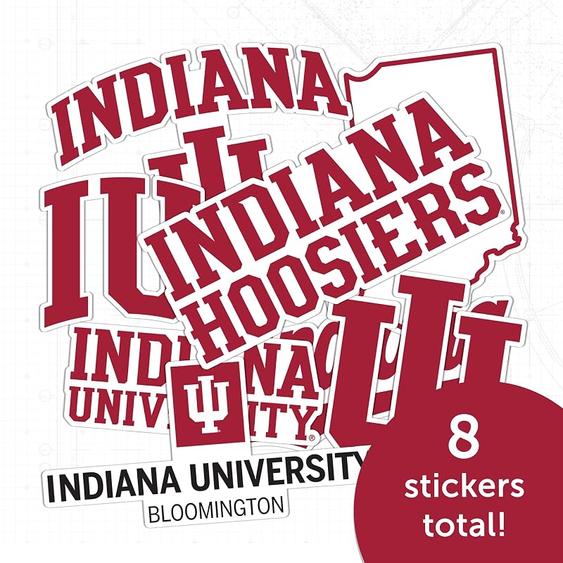 Indiana Hoosiers Sticker Sheet - Desert Cactus Officially Licensed NCAA Decals