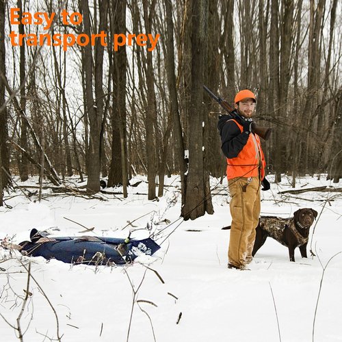 Tlswshsy Deer Drag Sleds-Multi-Purpose Utility Sled for Hauling Ice Fishing Supplies, Fire Wood, Duck Hunting, Fishing Gear and Accessories (1)