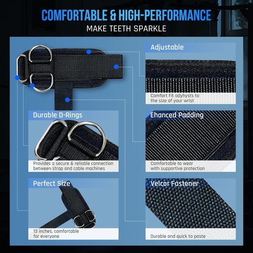 Weight Lifting Straps with D Ring(2-Pack) - Wrist Brace Support for Weightlifting, Bodybuilding, Deadlifts & Powerlifiting - Ergonomic Support for Men & Women | Heavy Duty Nylon