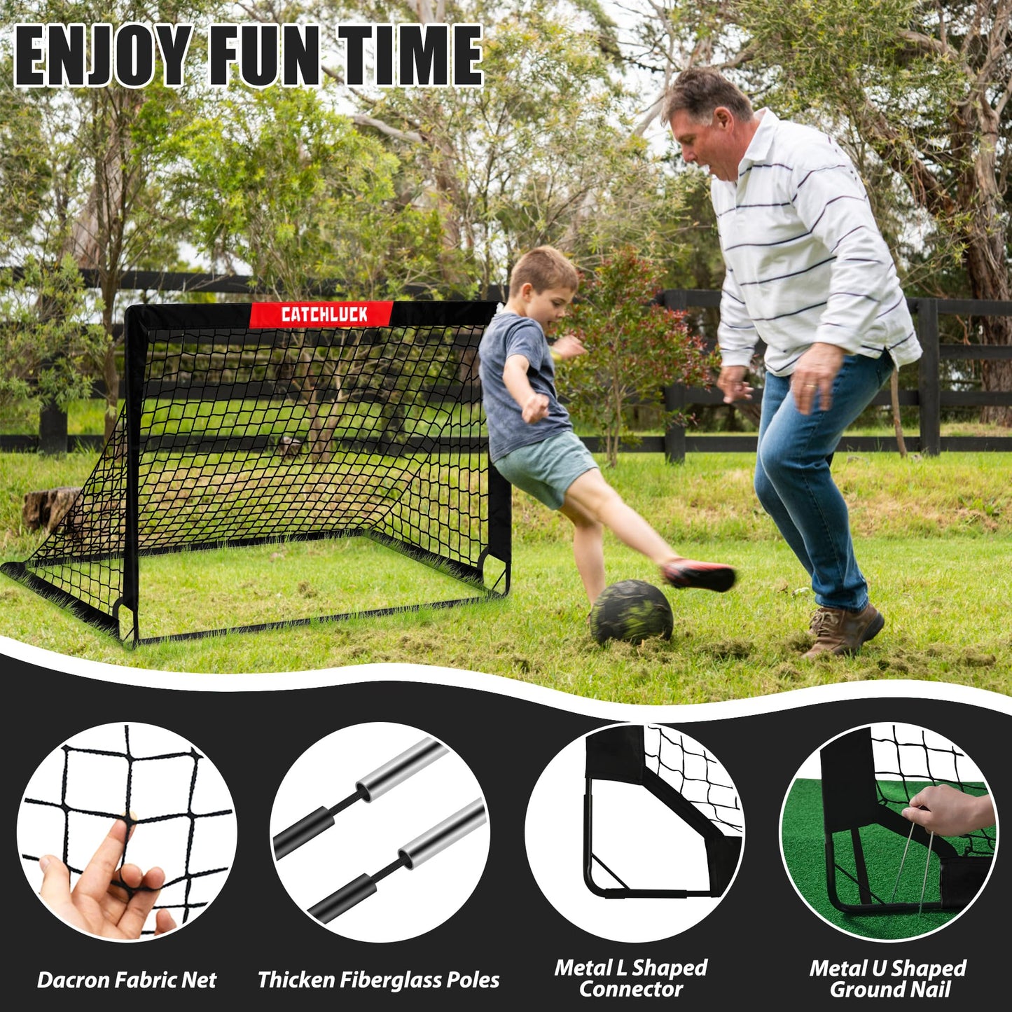 JY Design Pop Up Soccer Goal, Portable Soccer Net for Backyard Soccer Goal Post 3X4ft Target for Indoor Outdoor, Turquoise-100x80x80