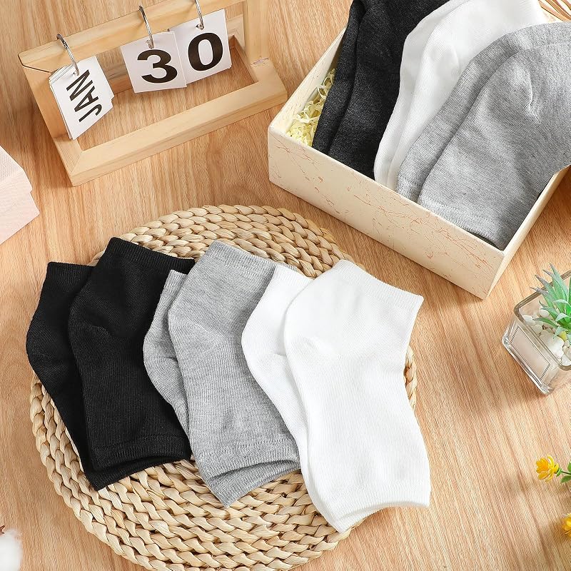 Classic Color 16 Pairs Cotton Toeless Socks Pedicure Open Toe Socks - Open Toe, Breathable